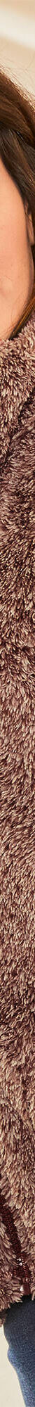 Veste zippée, maille peluche (taupe chiné) Veste zippée, maille peluche (taupe chiné)